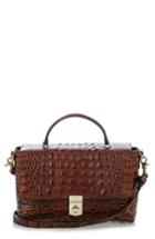 Brahmin Danielle Leather Top Handle Satchel - Brown