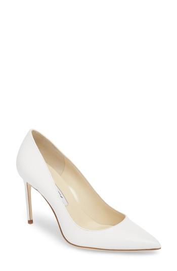 Women's Brian Atwood Valerie Pointy Toe Pump .5us / 35.5eu - White
