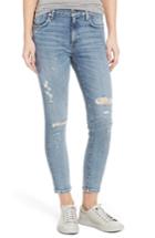 Women's Agolde Sophie Distressed High Waist Skinny Jeans - Blue