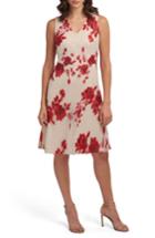 Women's Eci Embroidered Fit & Flare Dress - Red