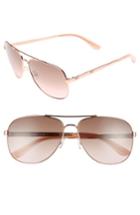 Women's Shades Of Juicy Couture 59mm Aviator Sunglasses - Rose Gold