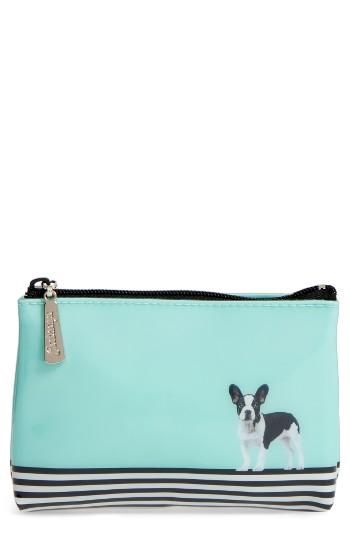 Catseye London Dog On Stripe Zip Pouch