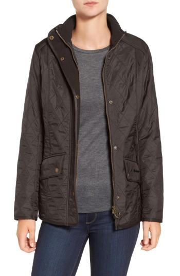 Women's Barbour 'cavalry' Quilted Jacket Us / 12 Uk - Green