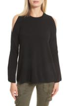 Women's Joie Amalyn Cold Shoulder Wool & Cashmere Sweater - Black