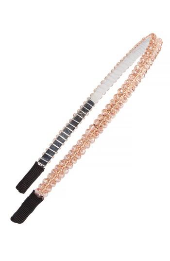 Topshop Alice Double Facet Headband, Size - Pink