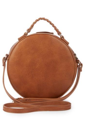 Sole Society Aerin Faux Leather Crossbody Bag - Brown