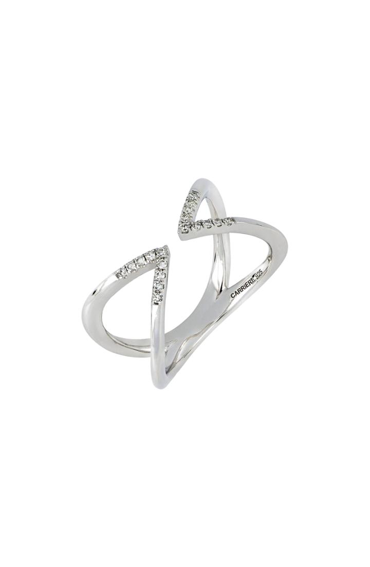 Women's Carriere Diamond Pave Pointed Open Ring (nordstrom Exclusive)