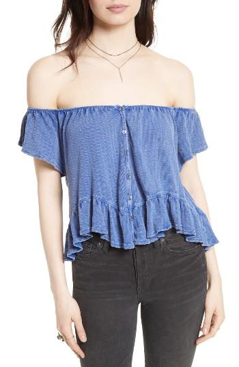 Women's Free People Mint Julep Tee - Blue