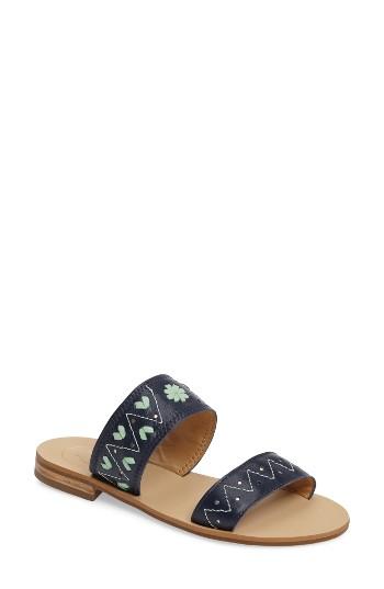 Women's Jack Rogers Adair Slide Sandal .5 M - Blue