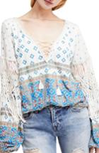 Women's Free People Macra Maze Me Top - Ivory