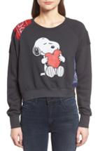Women's Daydreamer Snoopy Bandana Panel Sweatshirt - Black