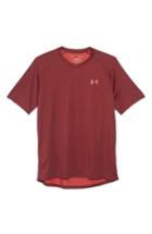 Men's Under Armour Loose Fit Tech Tee - Burgundy