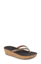 Women's Fitflop Linny Wedge Flip Flop M - Beige