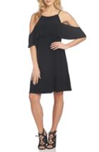 Women's 1.state Cold Shoulder Shift Dress - Black