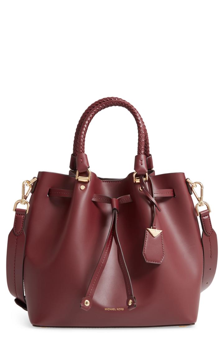 Michael Michael Kors Blakely Leather Bucket Bag - Red