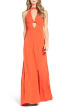 Women's Jill Jill Stuart Choker Crepe Gown - Orange