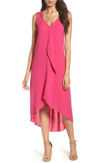 Women's Adrianna Papell Drape Front Shift Dress - Pink