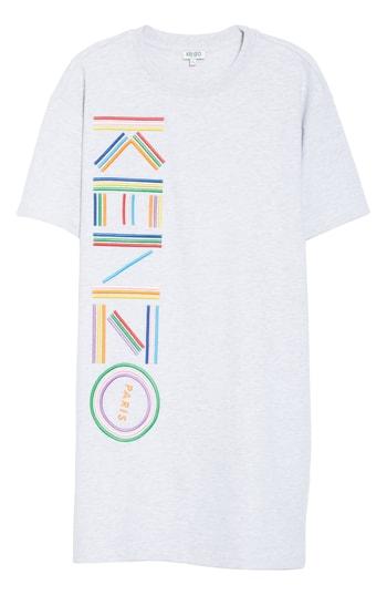 Women's Kenzo High Summer Logo T-shirt Dress - Grey
