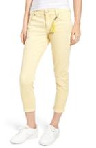 Women's Tinsel Distressed Roll Cuff Skinny Jeans - Yellow