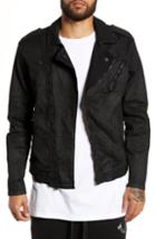 Men's True Religion Brand Jeans City Moto Jacket, Size - Black