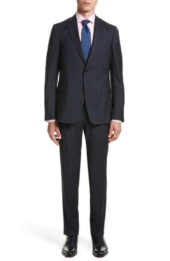 Men's Z Zegna Classic Fit Windowpane Wool Suit