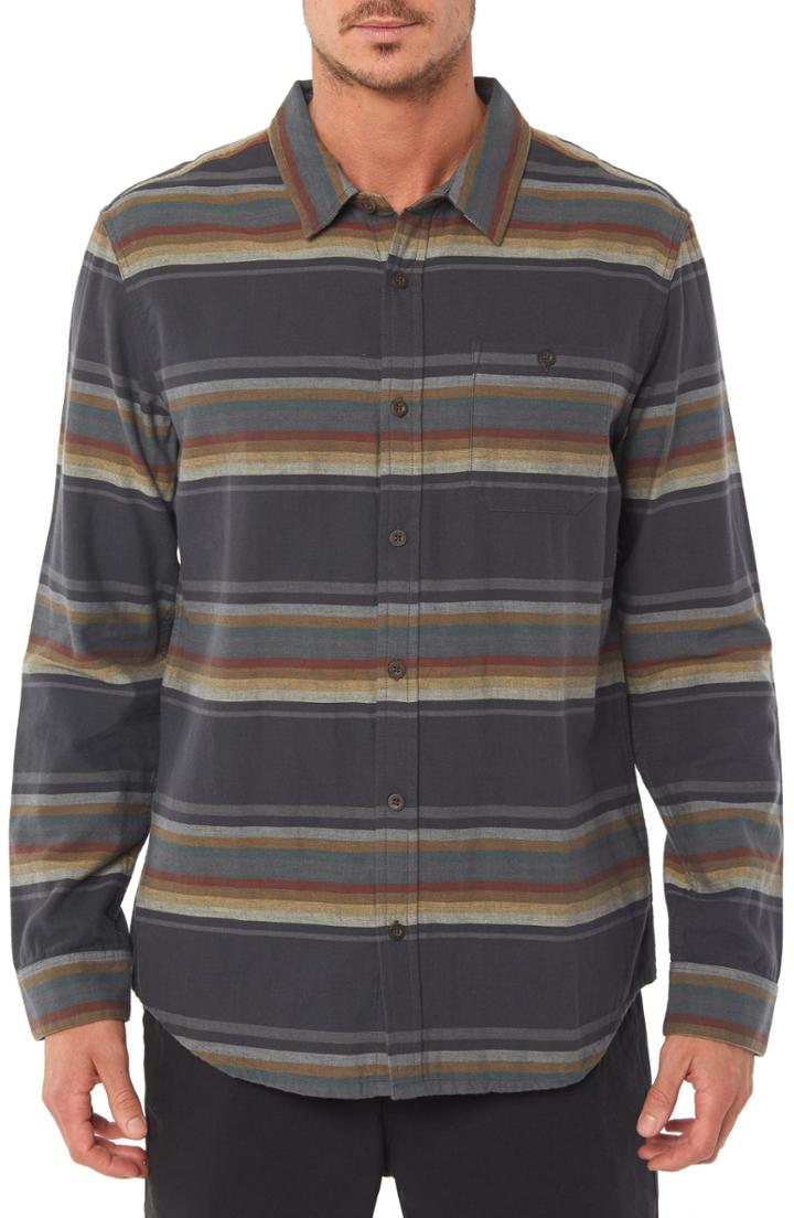 Men's Jack O'neill Journal Sport Shirt, Size Medium - Black