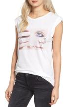 Women's Pam & Gela Frankie Embellished Muscle Tee, Size - White