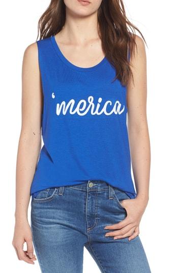 Women's Prince Peter 'merica Tank, Size - Blue