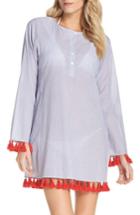 Women's Tory Burch Ravena Cover-up Caftan /small - Blue
