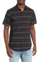 Men's O'neill Striped Woven Shirt - Black