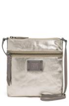 Frye Ivy Metallic Nylon Crossbody Bag - Grey