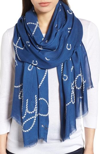 Women's Kate Spade New York Howdy Scarf, Size - Blue
