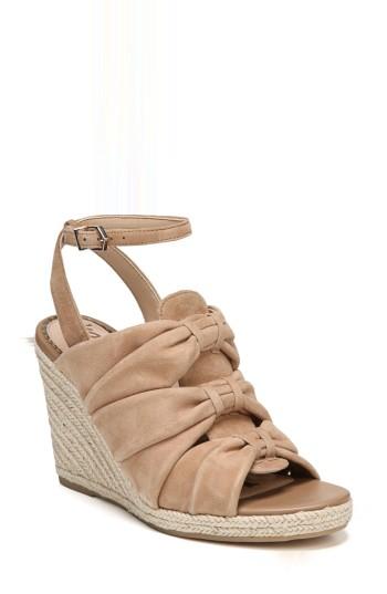 Women's Sam Edelman Awan Cinched Wedge Sandal M - Beige