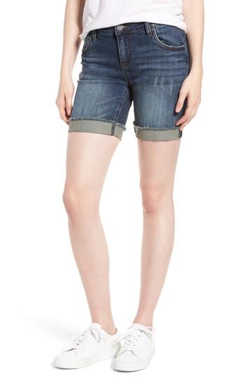 Women's Kut From The Kloth Catherine Boyfriend Cutoff Shorts - Blue