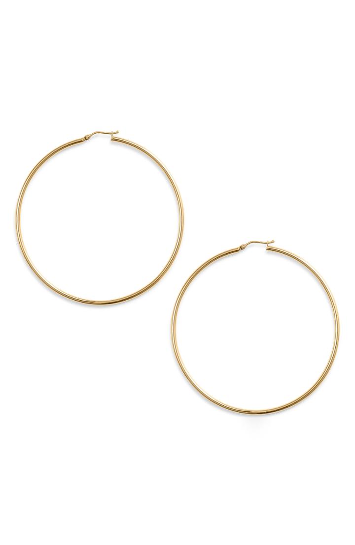 Women's Bony Levy Extra Large Gold Hoop Earrings (nordstrom Exclusive)