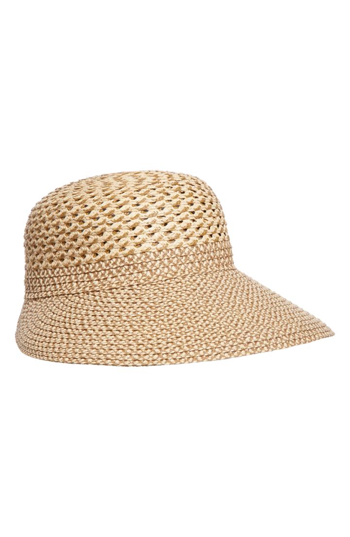 Women's Eric Javits Trophy Gal Straw Sun Hat - Brown
