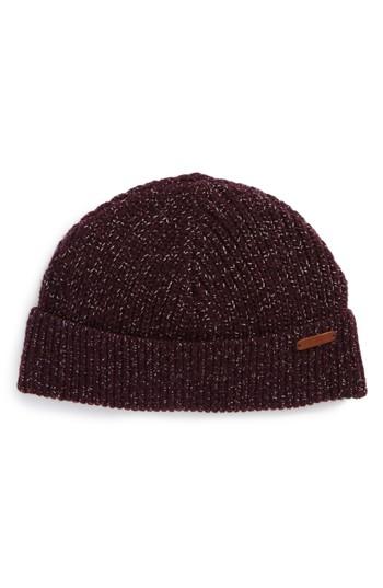 Men's Ted Baker London Rib Knit Cap - Purple