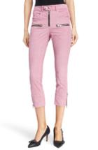 Women's Isabel Marant Etoile Alone Moto Jeans Us / 34 Fr - Pink