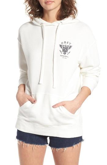 Women's Obey Liberty & Justice Sweatshirt - White
