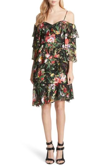 Women's Alice + Olivia Florentina Off The Shoulder Dress - Black