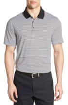 Men's Nike 'victory Stripe' Dri-fit Golf Polo, Size - Black