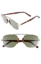 Men's L.g.r. Negus 56mm Sunglasses - Gold Matte/ Brown/ Green