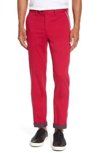 Men's Ted Baker London Water Resistant Golf Chinos R - Pink