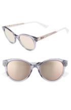 Women's Dior Diorama Mini 52mm Mirrored Lens Special Fit Sunglasses - Pink/ Blue