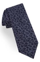Men's Ted Baker London Floral Silk & Linen Skinny Tie