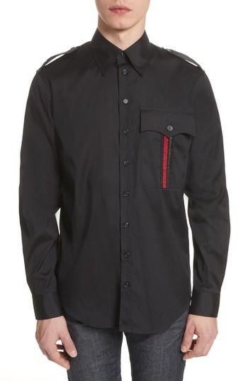 Men's Dsquared2 Military Shirt Eu - Black