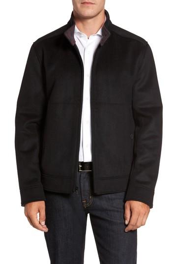 Men's Marc New York Double Faced Bomber Jacket, Size - Black