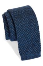 Men's Nordstrom Men's Shop Skinny Knit Cotton Tie, Size - Purple