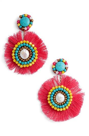 Women's Panacea Fringe Statement Earrings