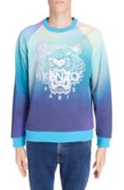 Men's Kenzo Rainbow Embroidered Tiger Sweatshirt - Blue